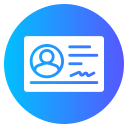 tarjeta de identificación icon