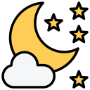 noche nublada icon