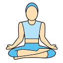 posición de yoga icon