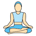 posición de yoga icon