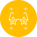 Star glasses icon