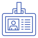 tarjeta de identificación icon