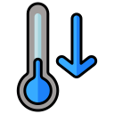 caída de temperatura icon