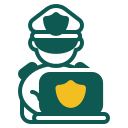 la seguridad cibernética icon