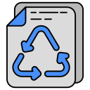 reciclaje de papel icon