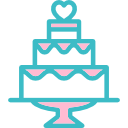 pastel de boda icon