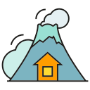 volcán activo icon