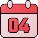 fecha del calendario icon