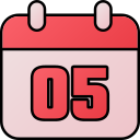 fecha del calendario icon