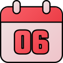 fecha del calendario icon