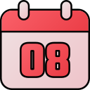 fecha del calendario icon