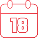 fecha del calendario icon