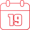 fecha del calendario icon