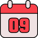 fecha del calendario icon