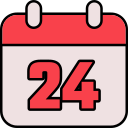 fecha del calendario icon