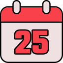 fecha del calendario icon