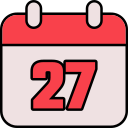 fecha del calendario icon