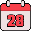 fecha del calendario icon