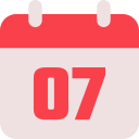 fecha del calendario icon