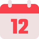 fecha del calendario icon