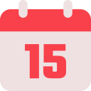 fecha del calendario icon