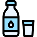 Milk bottle icon
