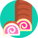 pastel de rollo icon