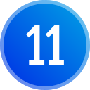 numero 11 icon