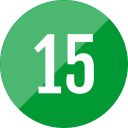 numero 15 icon