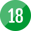 número 18 icon