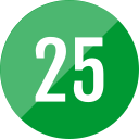 número 25 icon