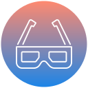 gafas 3d icon