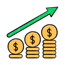 gráfico de dinero icon