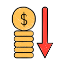 gráfico de dinero icon