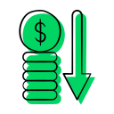 gráfico de dinero icon