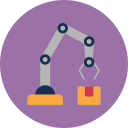 Robotic arm icon