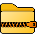 carpeta zip icon