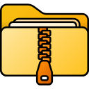 carpeta zip icon