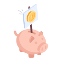 Piggy bank icon