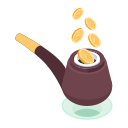 Smoking pipe icon
