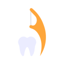 limpieza con hilo dental icon