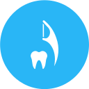 limpieza con hilo dental icon