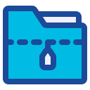 carpeta zip icon