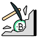 minería bitcoin icon