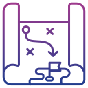 mapa estratégico icon