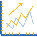 gráfico de líneas icon