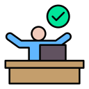 satisfacción laboral icon