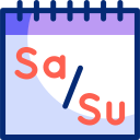 fin de semana animated icon