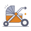 carrito de bebé icon