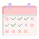 calendario de horarios icon